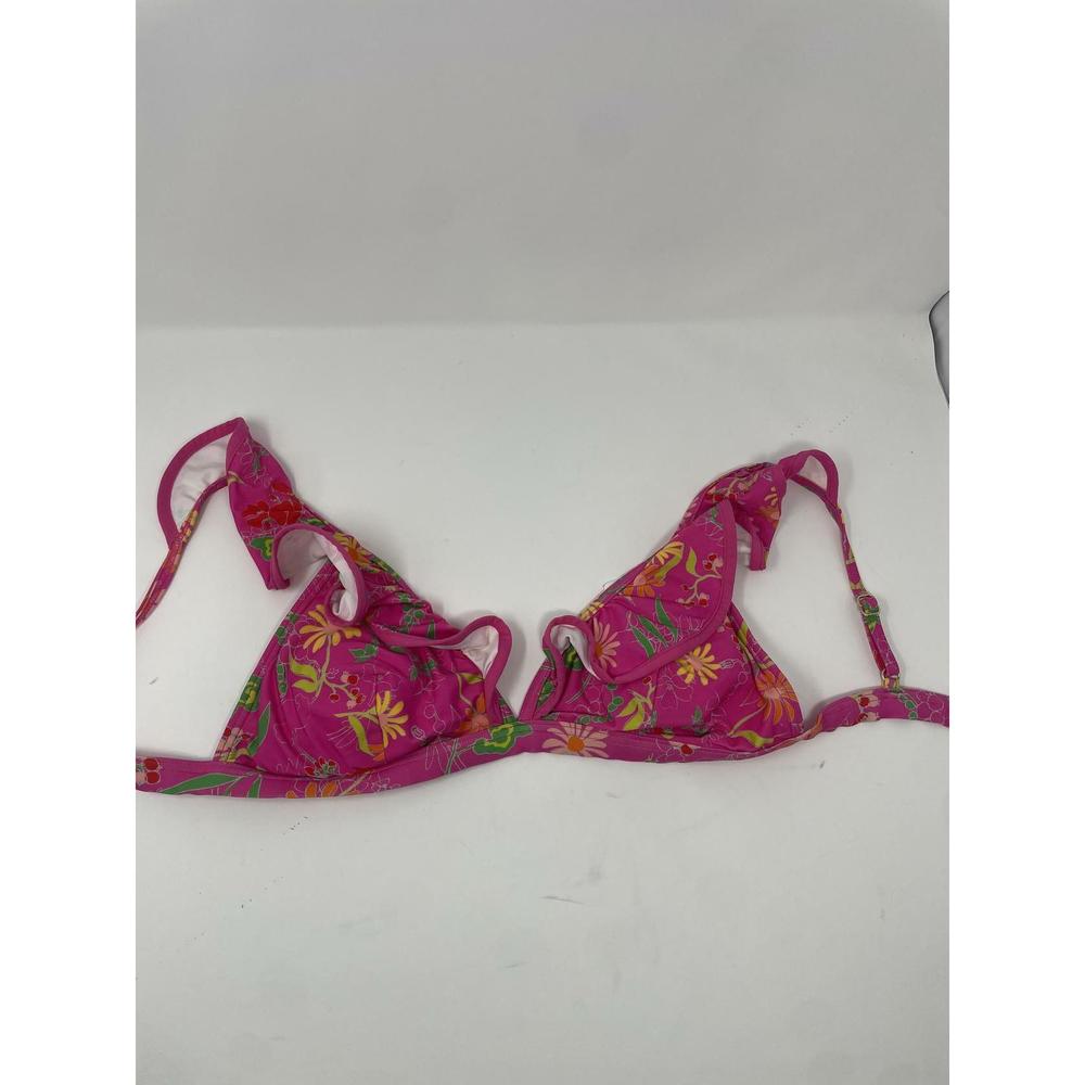 Kate Spade Women's NWT size M pink flash bikini swim top